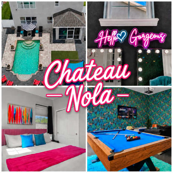 *Chateau Nola* POOL, Hollywood Glam Room, Man Cave