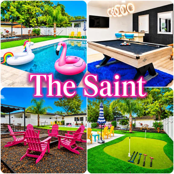 *The Saint* Backyard PARADISE! Pool,Golf,Fire Pit!